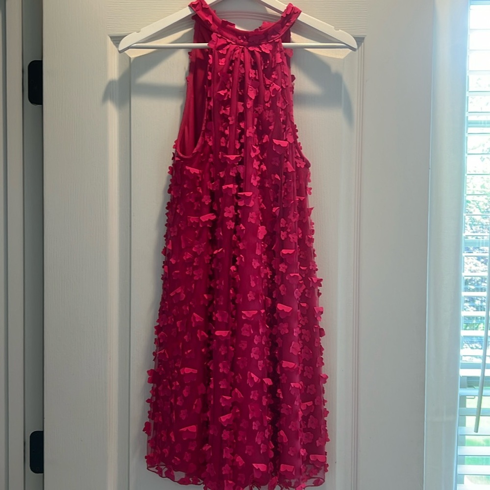 Hot Pink Halter Dress